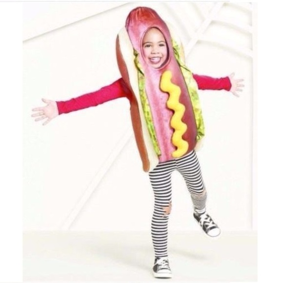 kids hot dog halloween costume toddler 2 3t new